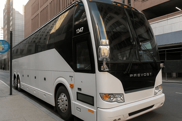 a Colorado Springs Minibus Company coach bus