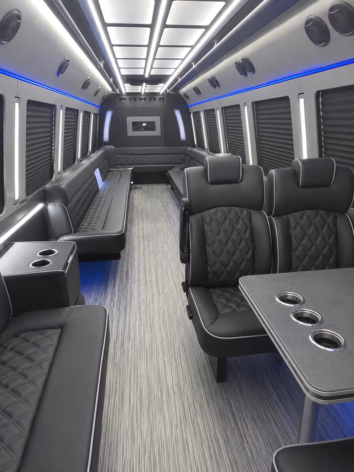colorado springs 25 passenger party bus inside