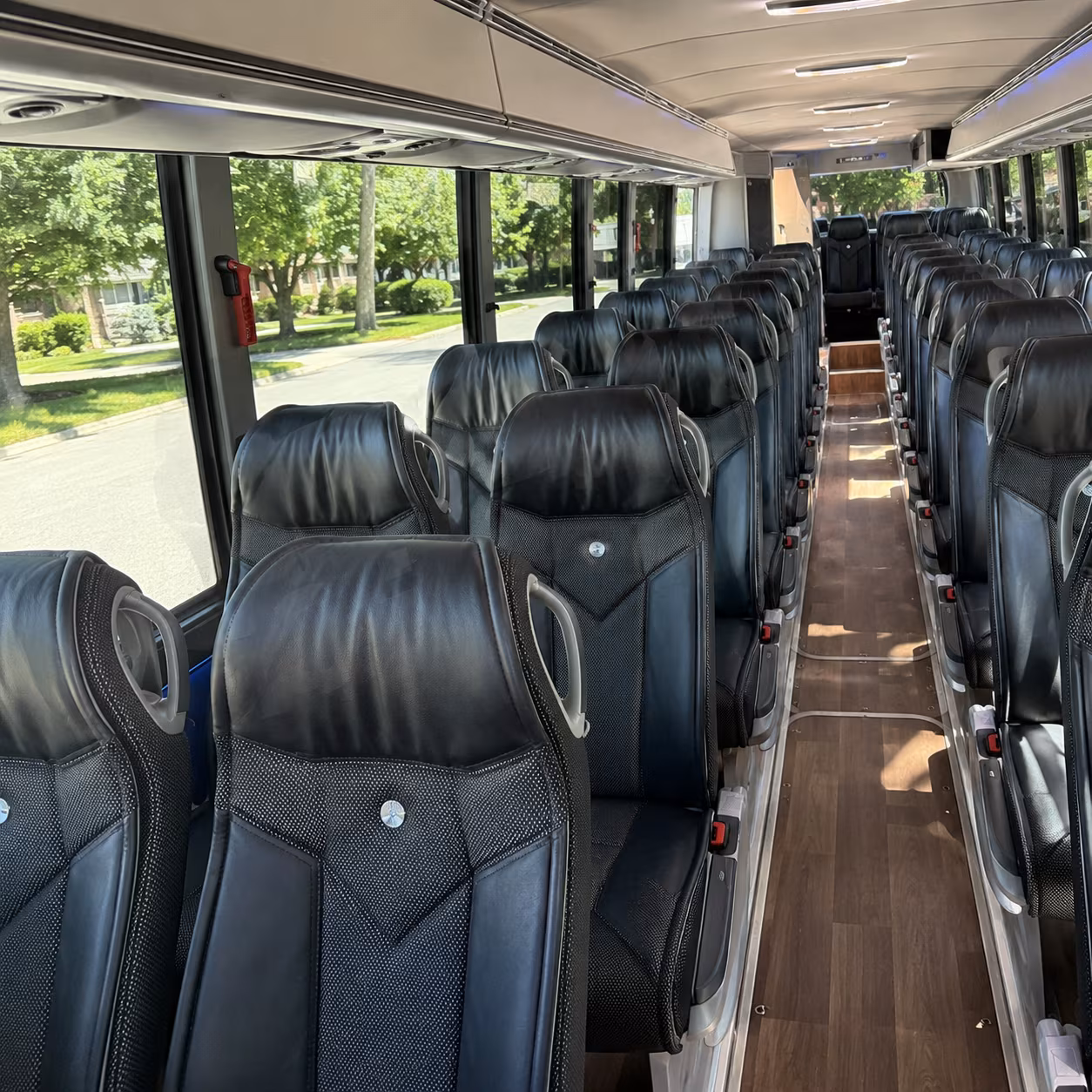 colorado springs 40 passenger charter bus inside