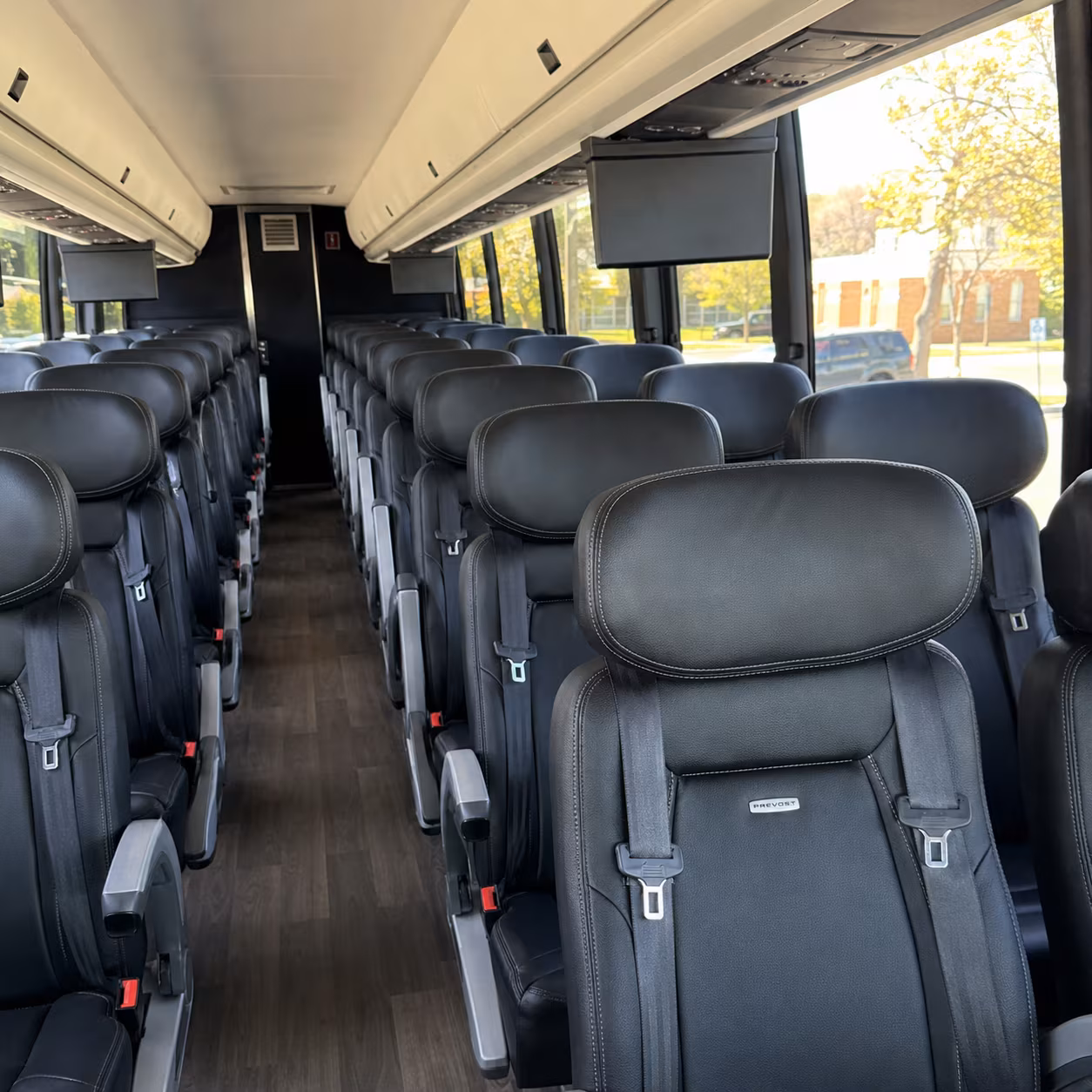 colorado springs 45 passenger charter bus inside