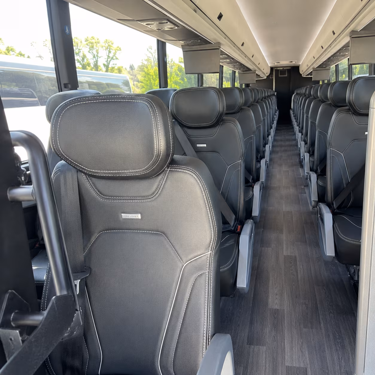 colorado springs 47 passenger charter bus interior