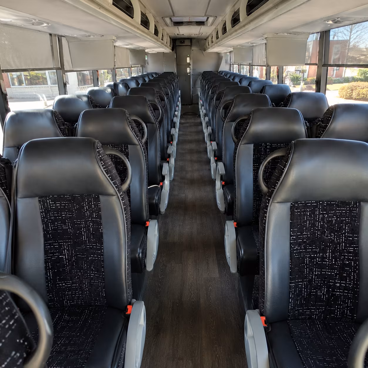 colorado springs 54 passenger charter bus inside