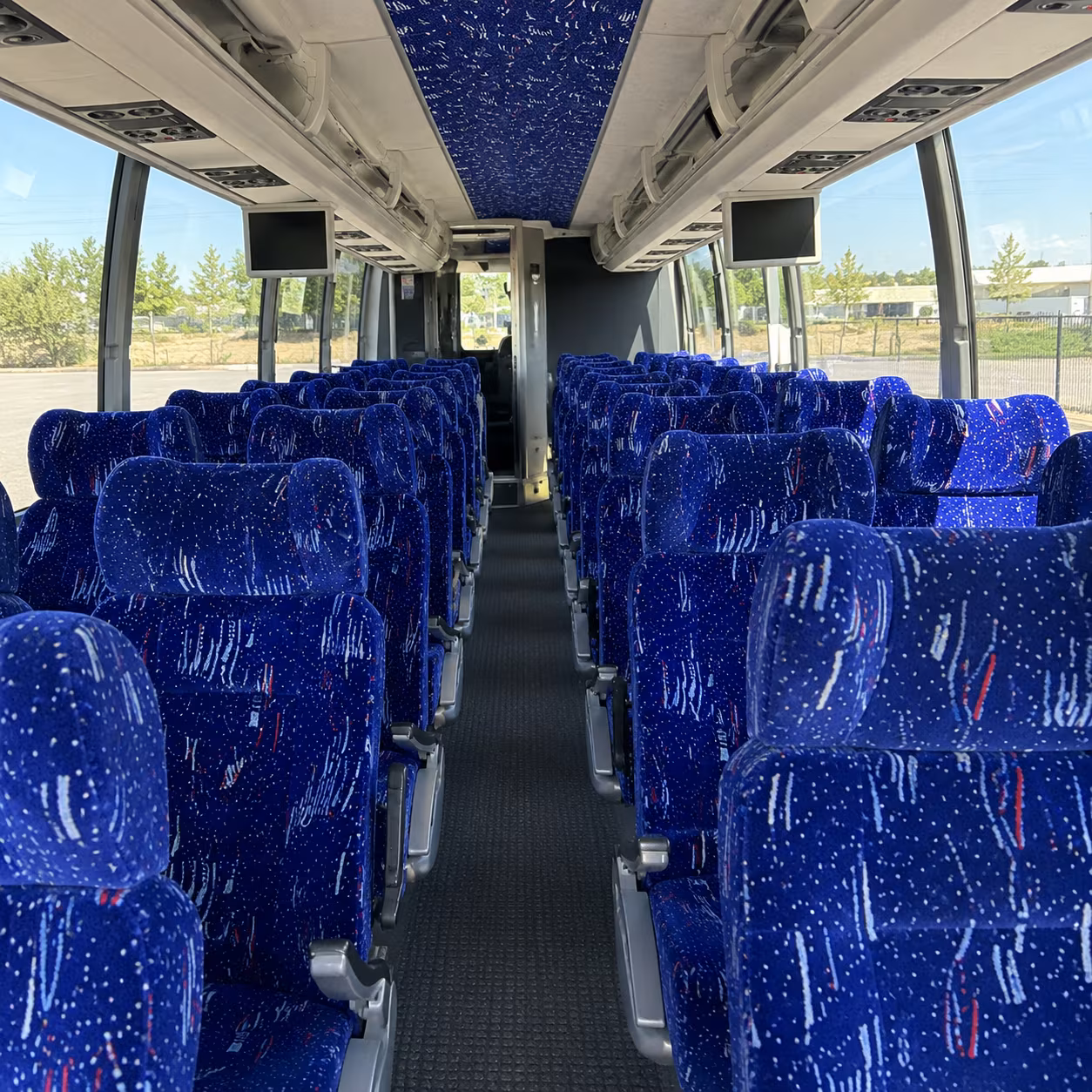 colorado springs 54 passenger charter bus interior