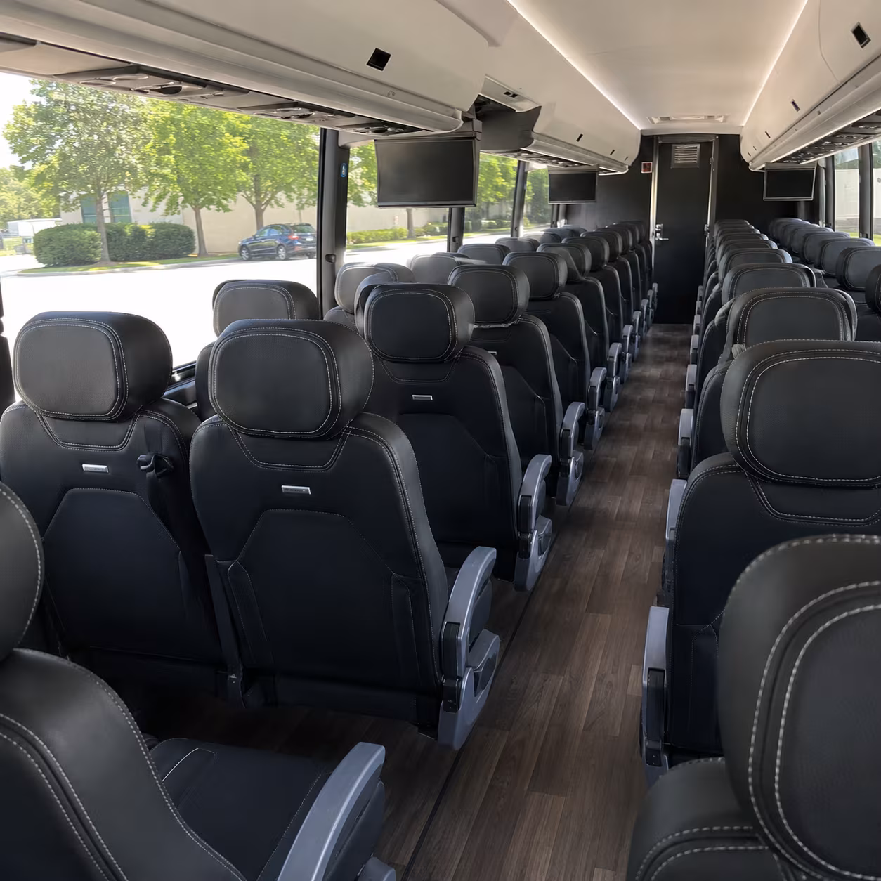colorado springs 56 passenger charter bus interior
