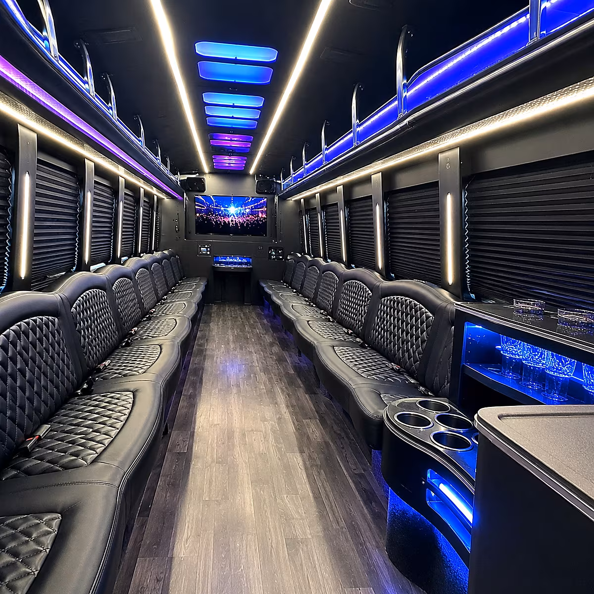 party buses and fan shuttles for colorado eagles hockey at broadmoor world arena